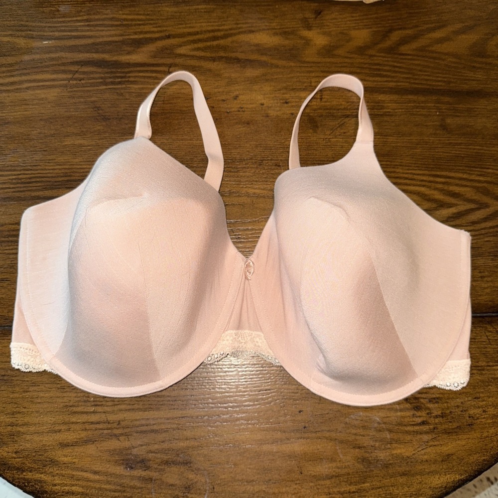 Adore Me Underwire Lightly Padded Bra‎ Plus Size 44C Pale Pink EUC